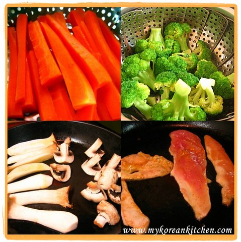 Cooking process curry chicken