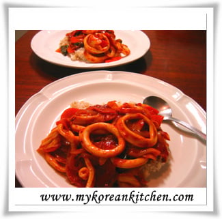 calamary on rice