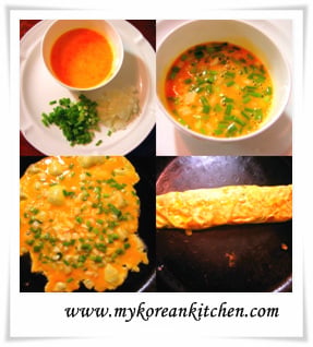 egg omelet cooking