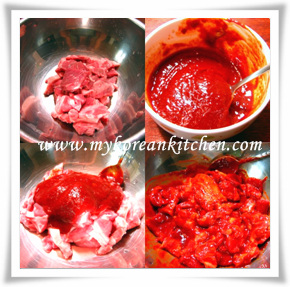 marinating pork with gochujang