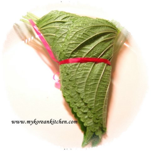 Sesame leaves bunch