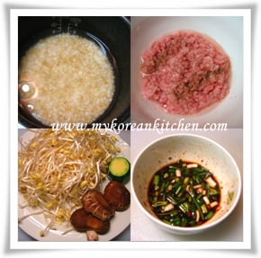 Sprouts rice ingredients