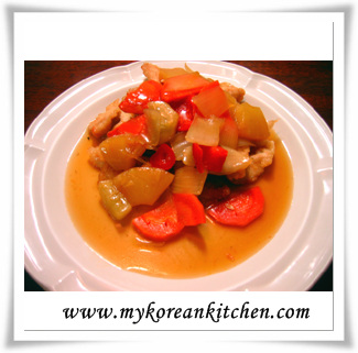 tangsuyuk on the plate