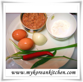 box without My Pancakes pancakes   to Tuna mix make (Chamchijeon) Kitchen  how Korean