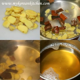 ginger tea cooking