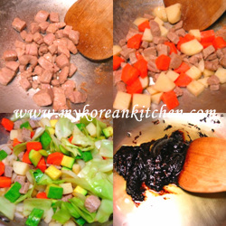 Jajangmyun Cooking Process1
