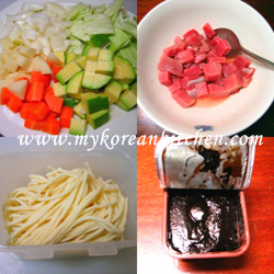 Jajangmyun Ingredients