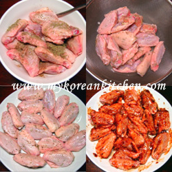 Marinating wings