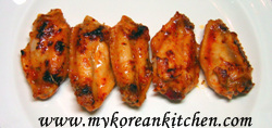 Pan cooked wings