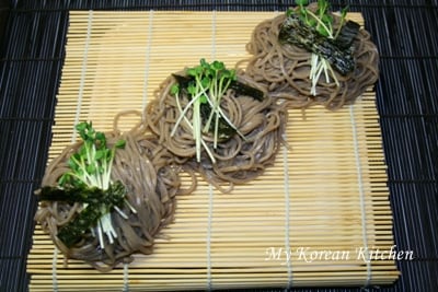 Buckwheat Noodles (Memil Guksu in Korean) on the magazine