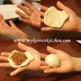 korean Pancakes  make Korean Made to  mix pancakes Home Version Sweet with Fully  My (Hotteok) Korean    how