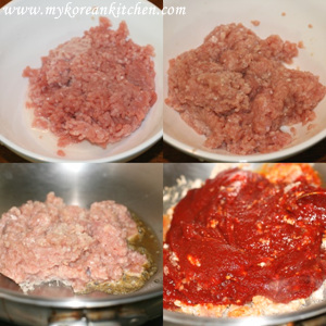 Stir Fried Gochujang steps