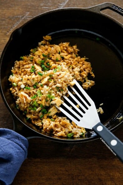 Breakfast Egg Fried Rice - My Korean Kitchen