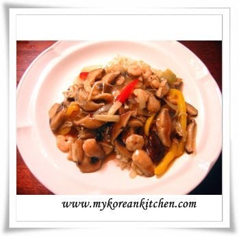 Mushroom rice bowl | MyKoreanKitchen.com