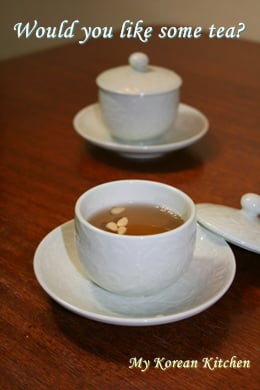 Korean Ginger Tea (Saenggang Cha) | MyKoreanKitchen.com