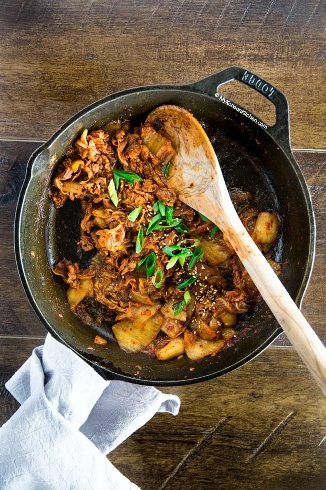 Kimchi Pork Stir Fry | MyKoreanKitchen.com