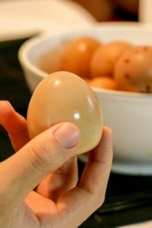 Eggs Baked on Elvan Stone | MyKoreanKitchen.com