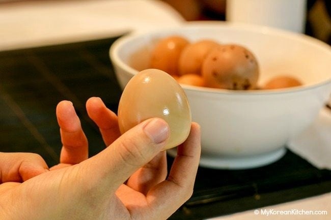 Eggs Baked on Elvan Stone | MyKoreanKitchen.com