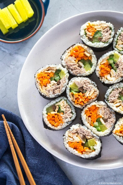 Tuna Kimbap (chamchi Kimbap) - My Korean Kitchen