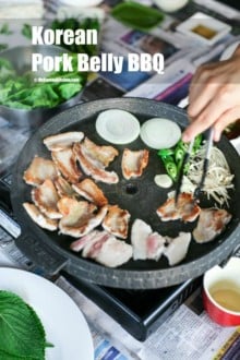 Korean Pork Belly BBQ | MyKoreanKitchen.com