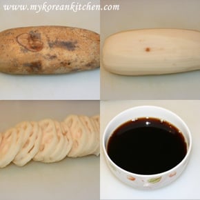 Simmered Lotus in Soy sauce (Yeon-gn Jorim) ingredients