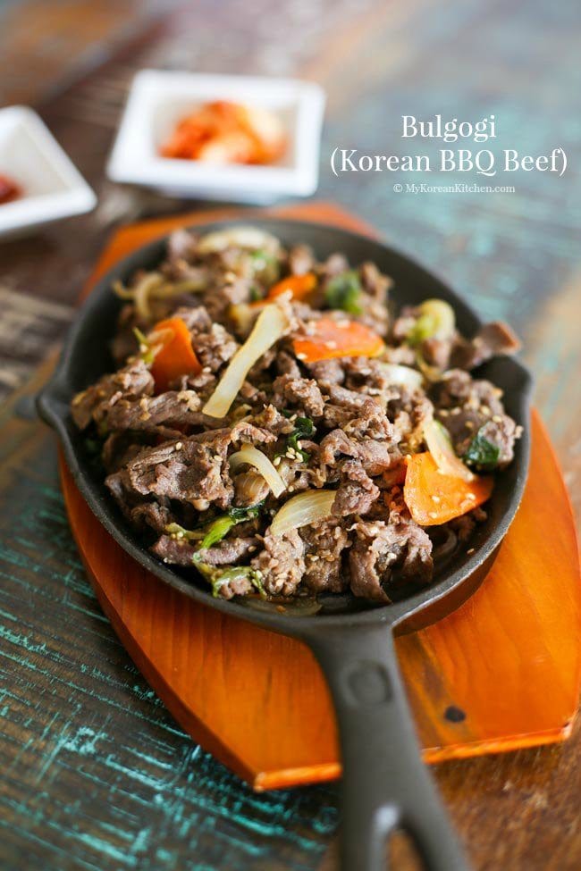 Bulgogi (Korean Marinated BBQ Beef) | MyKoreanKitchen.com