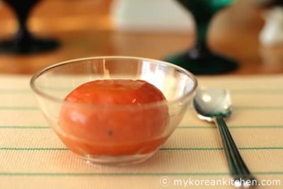 Korean buffet - Frozen soft persimmon