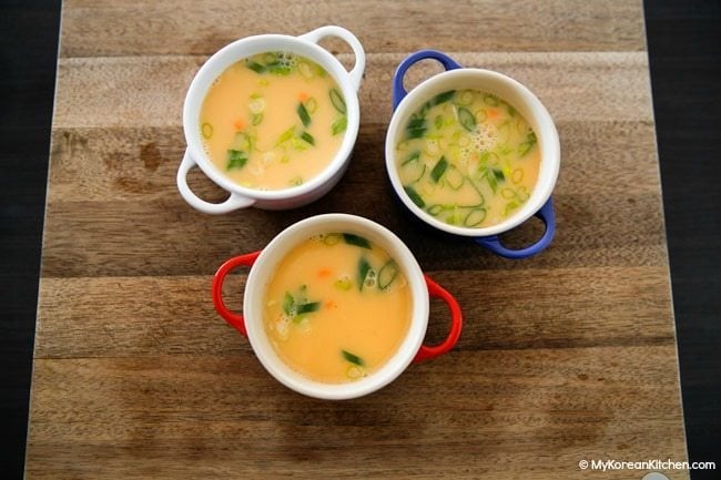 Egg mixture for Korean steamed egg