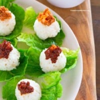 Korean rice lettuce wraps | MyKoreanKitchen.com