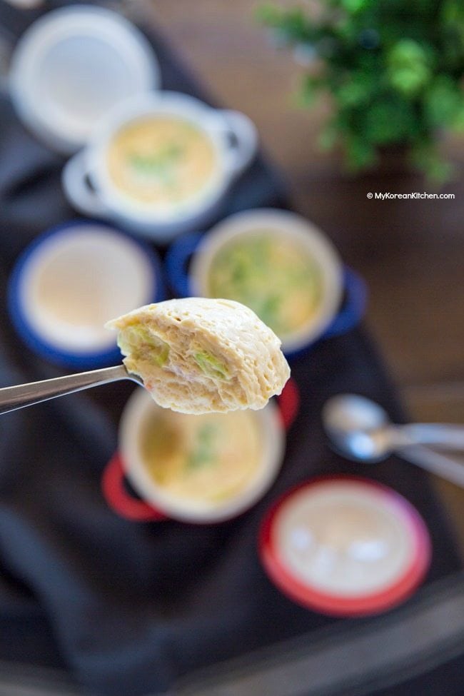 Korean Volcano Steamed Egg (Gyeran Jjim)