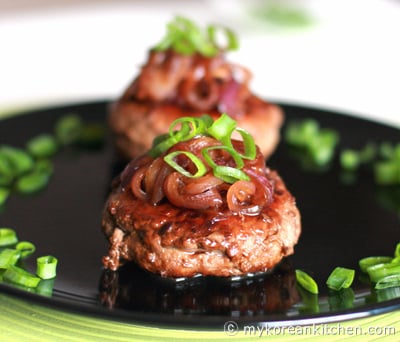 Korean beef patties | MyKoreanKitchen.com