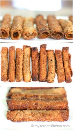 Dumpling Skin Churros (Mandupi Churros) | MyKoreanKitchen.com