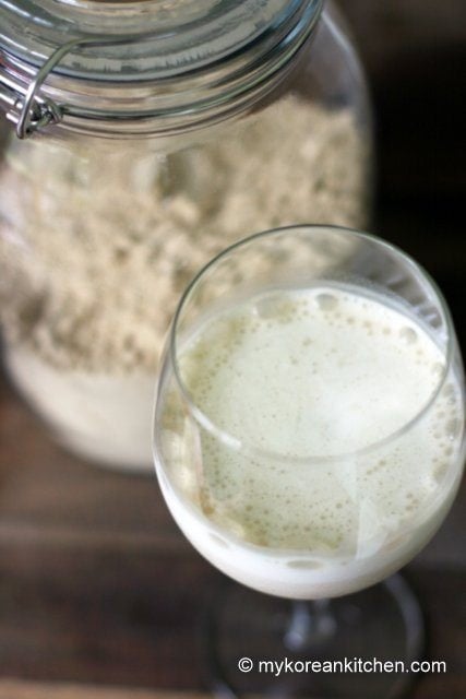Healthy Korean Multi-Grain Shakes (Misutgaru Latte) | MyKoreanKitchen.com