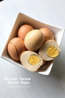 Korean Sauna Style Eggs | MyKoreanKitchen.com
