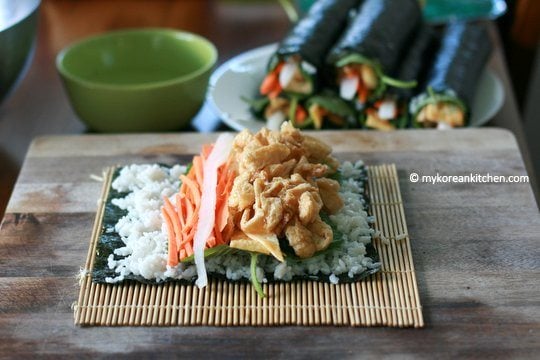 Korean Style Inari Roll (Yubu Kimbap) | Food24h.com