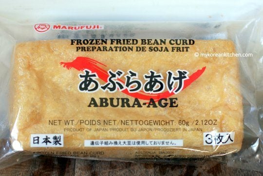 Ingredients Description: Yubu (Abura-age) | MyKoreanKitchen.com