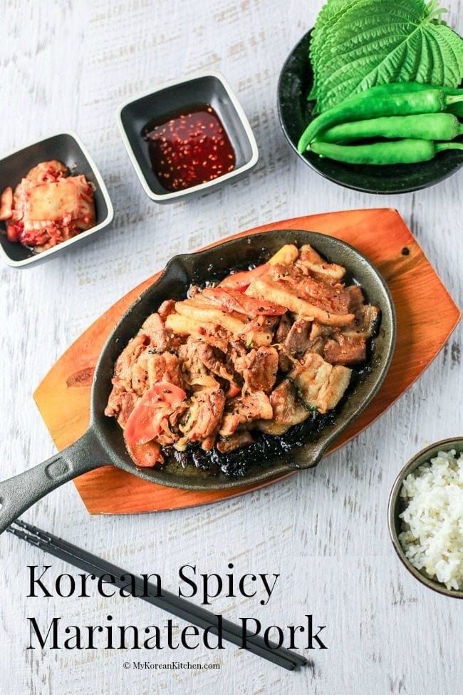 Korean Spicy Pork Stir Fry (Jeyuk Bokkeum) | MyKoreanKitchen.com