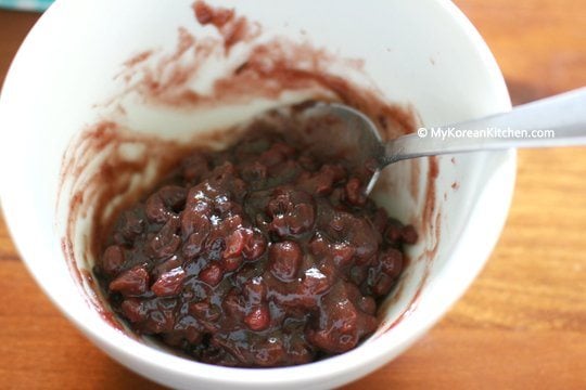 Korean red bean paste