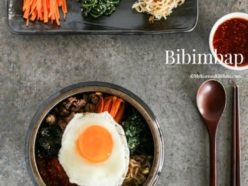 Bibimbap (Korean Mixed Rice with Meat and Assorted Vegetables) - My Korean  Kitchen
