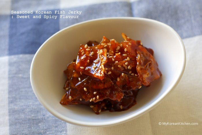 Seasoned Korean Fish Jerky - Sweet and Spicy