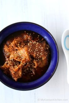 low Cooker Kimchi Stew with Beef | MyKoreanKitchen.com