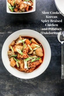 Slow Cooker Korean Spicy Braised Chicken