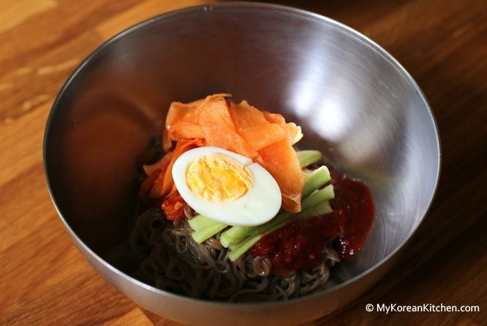Instant Spicy Korean Cold Noodles (Bibim Naengmyeon)