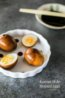 Korean Style Braised Eggs