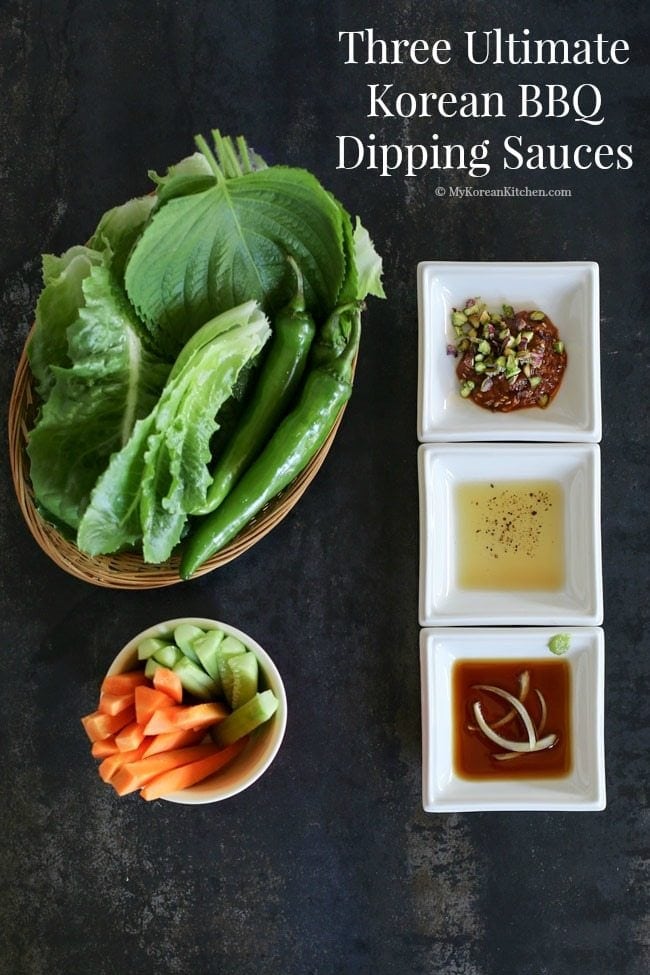 Three Ultimate Korean BBQ Dipping Sauces