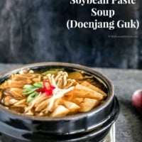 Authentic Korean soybean paste soup (Doenjang Guk) recipe - It's easy, delicious and comforting! | MyKoreanKitchen.com