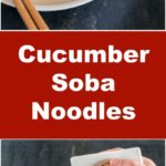 Spicy Cold Soba Noodles with Cucumber. It's a perfect way to beat the summer heat! | MyKoreanKitchen.com