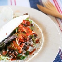 Easy entertaining idea - Korean bulgogi taco bar: Mexican fused but loaded with authentic Korean flavour!| MyKoreanKitchen.com