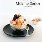 Korean Milk Ice Sorbet: Injeolmi Bingsu - A perfect Korean summer dessert. Loaded with delicious dessert toppings! | MyKoreanKitchen.com