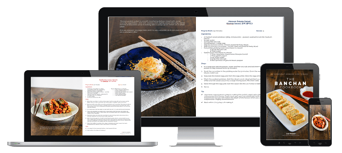 The Banchan Cookbook on modern device - reduced